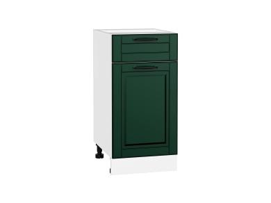 Шкаф нижний с 1 ящиком Дублин 400 Special Green / Белый