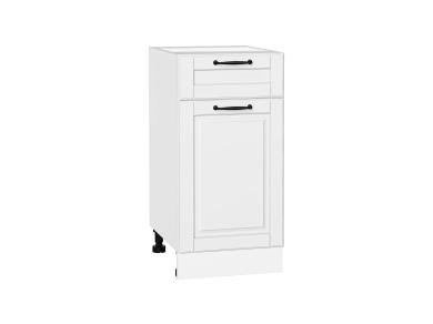 Шкаф нижний с 1 ящиком Дублин 400 Special White / Белый
