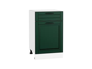 Шкаф нижний с 1 ящиком Дублин 500 Special Green / Белый