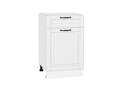 Шкаф нижний с 1 ящиком Дублин 500 Special White / Белый
