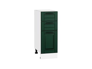 Шкаф нижний с 3-мя ящиками Дублин 300 Special Green / Белый
