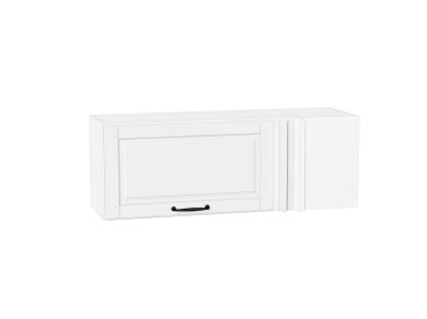 Шкаф верхний прямой угловой горизонтальный Дублин 1000 Special White / Белый