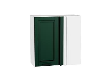 Шкаф верхний прямой угловой Дублин 700 Special Green / Белый
