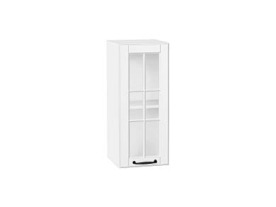 Шкаф верхний со стеклом Дублин 300 Special White / Белый
