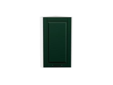 Шкаф верхний торцевой Дублин 300 Special Green / Белый