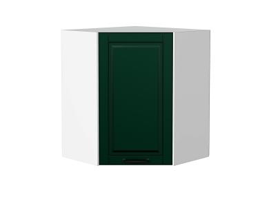 Шкаф верхний угловой Дублин 590 Special Green / Белый