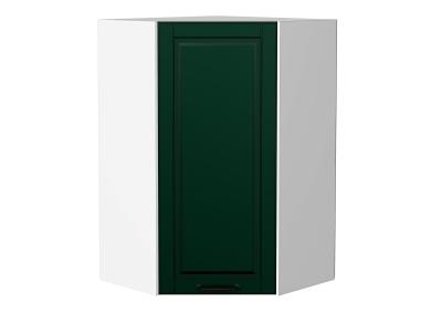 Шкаф верхний угловой Дублин 590Н Special Green / Белый