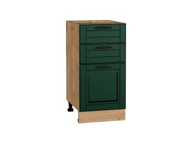 Шкаф нижний с 3-мя ящиками Дублин 400 Special Green / Дуб вотан