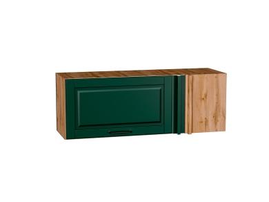 Шкаф верхний прямой угловой горизонтальный Дублин 1000 Special Green / Дуб вотан