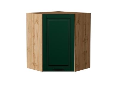 Шкаф верхний угловой Дублин 590 Special Green / Дуб вотан