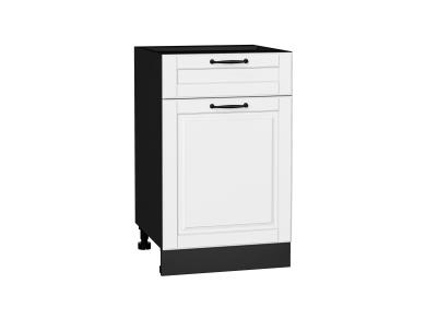 Шкаф нижний с 1 ящиком Дублин 500 Special White / Graphite