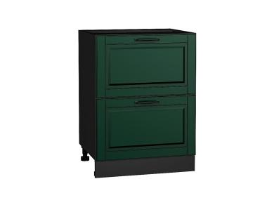 Шкаф нижний с 2-мя ящиками Дублин 600 Special Green / Graphite