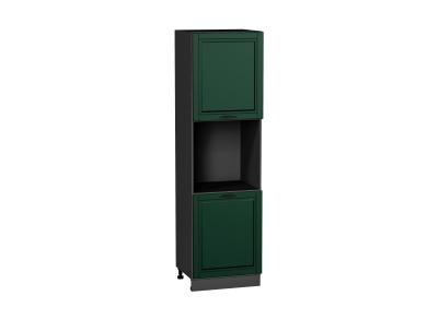 Шкаф пенал под бытовую технику Дублин 600 (для верхних шкафов 720) Special Green / Graphite