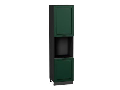 Шкаф пенал под бытовую технику Дублин 600Н (для верхних шкафов 920) Special Green / Graphite