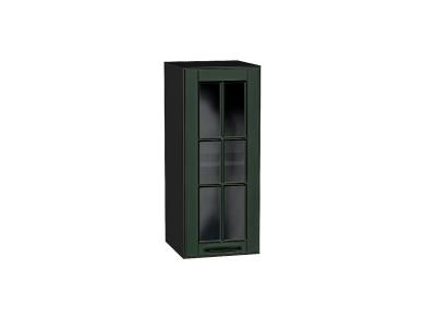 Шкаф верхний со стеклом Дублин 300 Special Green / Graphite