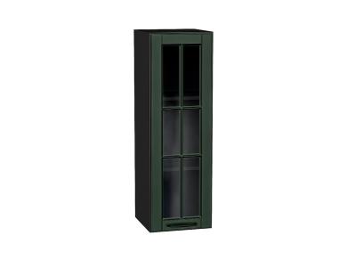 Шкаф верхний со стеклом Дублин 300Н Special Green / Graphite
