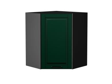 Шкаф верхний угловой Дублин 590 Special Green / Graphite