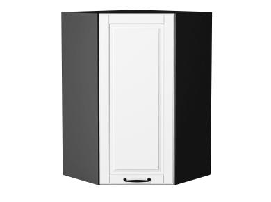 Шкаф верхний угловой Дублин 590Н Special White / Graphite