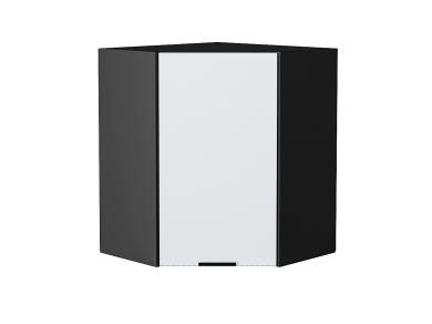 Шкаф верхний угловой Евро 590 Белый / Graphite