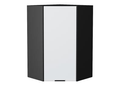 Шкаф верхний угловой Евро 590Н Белый / Graphite