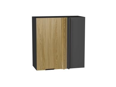 Шкаф верхний прямой угловой Евро Лайн 700 Дуб песочный / Graphite