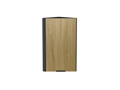 Шкаф верхний торцевой Евро Лайн 300 Дуб песочный / Graphite