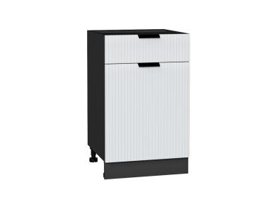 Шкаф нижний с 1 ящиком Евро Лайн 500 Белый / Graphite