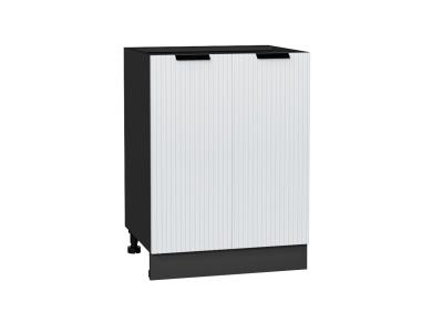Шкаф нижний Евро Лайн 600 Белый / Graphite