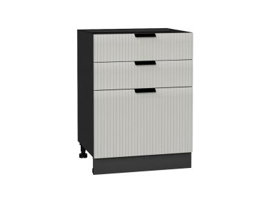 Шкаф нижний с 3-мя ящиками Евро Лайн 600 Агат / Graphite