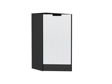 Шкаф нижний торцевой Евро Лайн 300 (прав.) Белый / Graphite