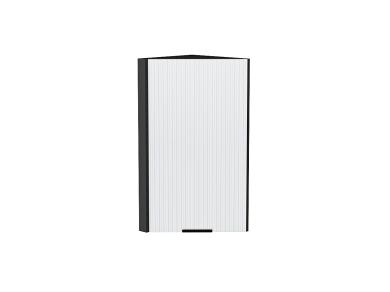 Шкаф верхний торцевой Евро Лайн 300 Белый / Graphite