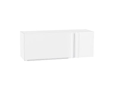 Шкаф верхний прямой угловой горизонтальный Фьюжн 1000 Silky White / Белый