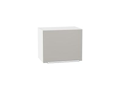 Шкаф верхний горизонтальный Фьюжн 450 Silky Light Grey / Белый