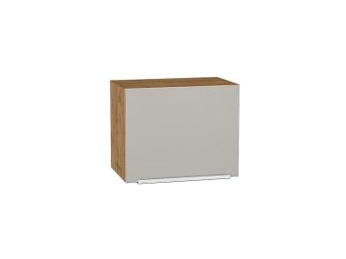 Шкаф верхний горизонтальный Фьюжн 450 Silky Light Grey / Дуб вотан
