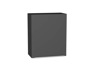 Шкаф верхний с 1-ой дверцей Фьюжн 600М Stormy Silk / Graphite