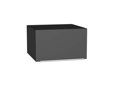 Шкаф верхний горизонтальный глубокий Фьюжн 610 Stormy Silk / Graphite