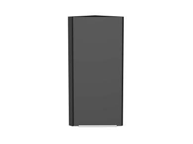 Шкаф верхний торцевой Фьюжн 309 Stormy Silk / Graphite