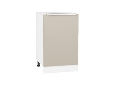 Шкаф нижний Фьюжн 500 Cream Silk / Белый