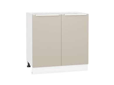 Шкаф нижний Фьюжн 800 Cream Silk / Белый