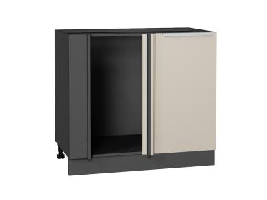 Шкаф нижний угловой Фьюжн 990М Cream Silk / Graphite