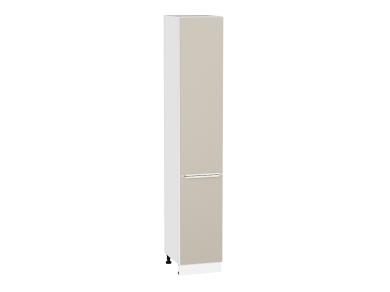 Шкаф пенал Фьюжн 400Н (для верхних шкафов 920) Cream Silk / Белый