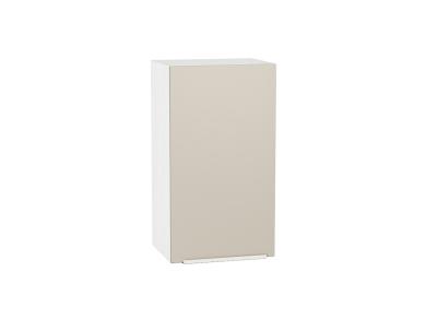 Шкаф верхний Фьюжн 400 Cream Silk / Белый