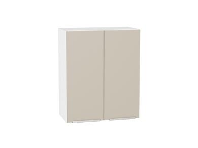 Шкаф верхний Фьюжн 600 Cream Silk / Белый