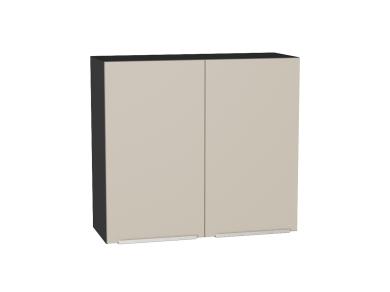 Шкаф верхний Фьюжн 800 Cream Silk / Graphite