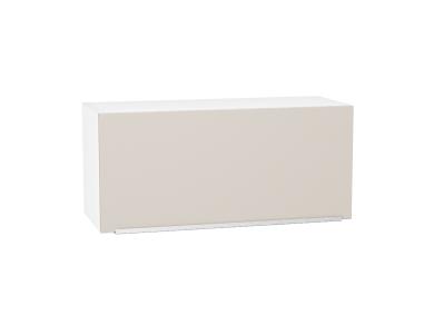 Шкаф верхний горизонтальный Фьюжн 800 Cream Silk / Белый