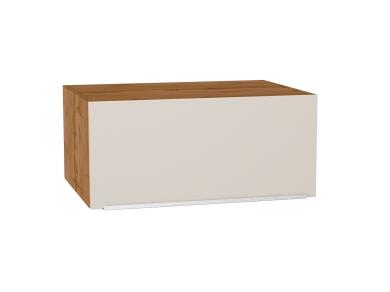 Шкаф верхний горизонтальный с увеличенной глубиной Фьюжн 810 Cream Silk / Дуб Вотан