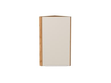 Шкаф верхний торцевой Фьюжн 300 Cream Silk / Дуб Вотан