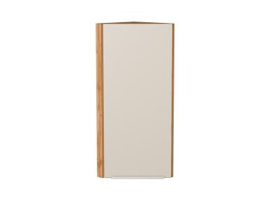 Шкаф верхний торцевой Фьюжн 300Н Cream Silk / Дуб Вотан