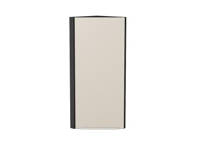 Шкаф верхний торцевой Фьюжн 300Н Cream Silk / Graphite