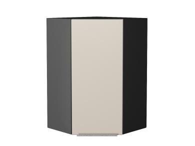 Шкаф верхний угловой Фьюжн 590Н Cream Silk / Graphite